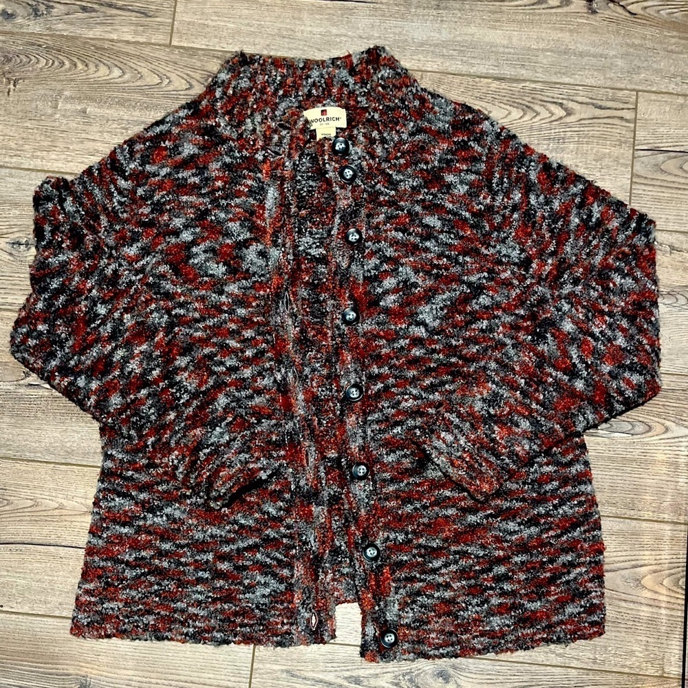 Woolrich xl colorful indie sweater boho chic